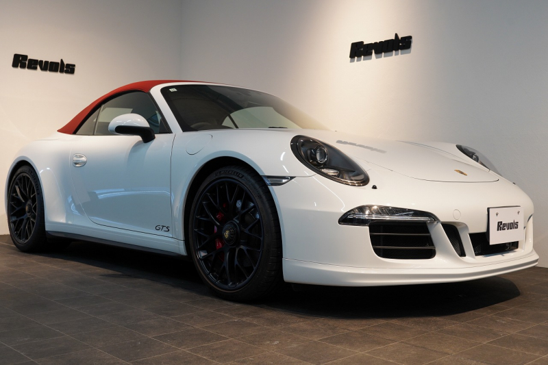 ポルシェ 911(Type991.1) Carrera 4 GTS Cabriolet PDK GTSインテリアPKG カーボンインテリアPKG キャララホワイト 禁煙車 中古車